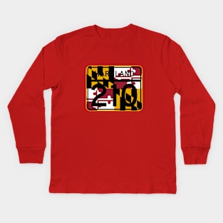 Maryland Route 210 - Indian Head Highway Kids Long Sleeve T-Shirt